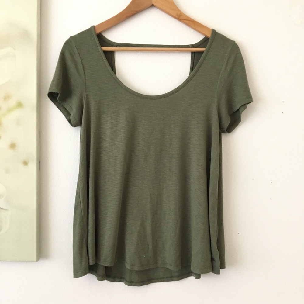 American Eagle Tee Soft & Sexy Top Open Back